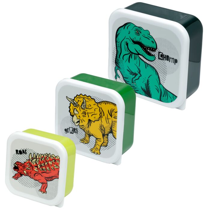 Dinosauria Dinosaurier Lunchboxen Brotdosen 3er-Set M/L/XL