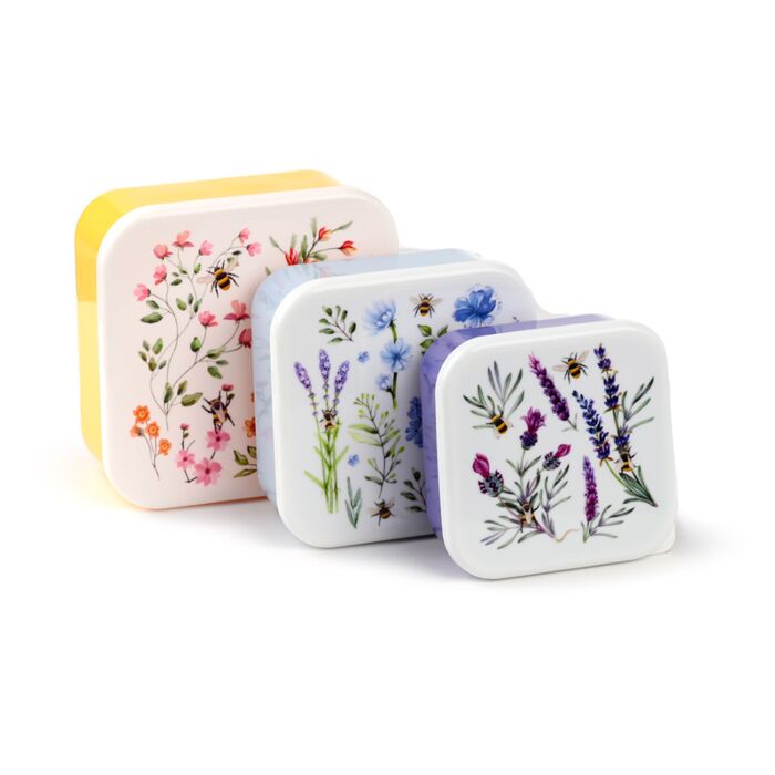 Nectar Meadows Biene Lunchboxen Brotdosen 3er-Set M/L/XL