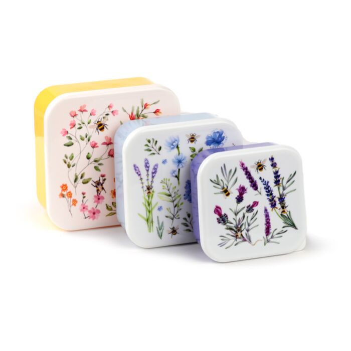 Nectar Meadows Biene Lunchboxen Brotdosen 3er-Set M/L/XL