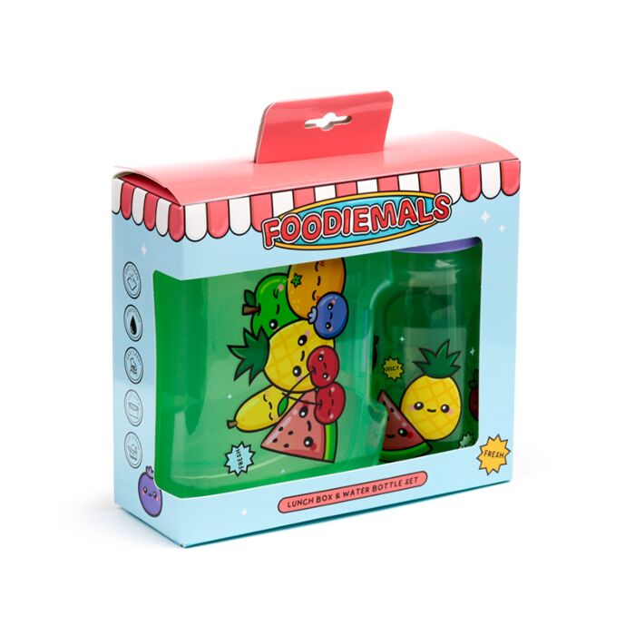 Foodiemals Brotbox & Trinkflasche im Set