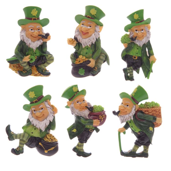 Irland Leprechaun Irischer Kobold Magnete 6 Designs