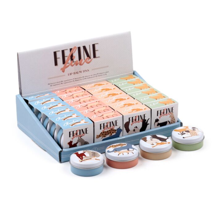 Feline Fine Katze Lippenbalsam in Metalldose