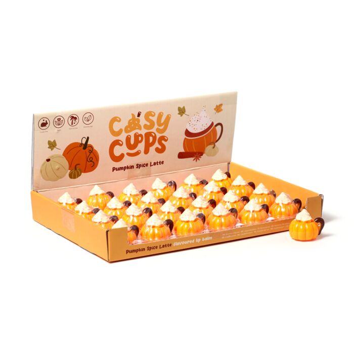 Cozy Cups Pumpkin Spiced Latte Lippenbalsam im Figurativen Behälter