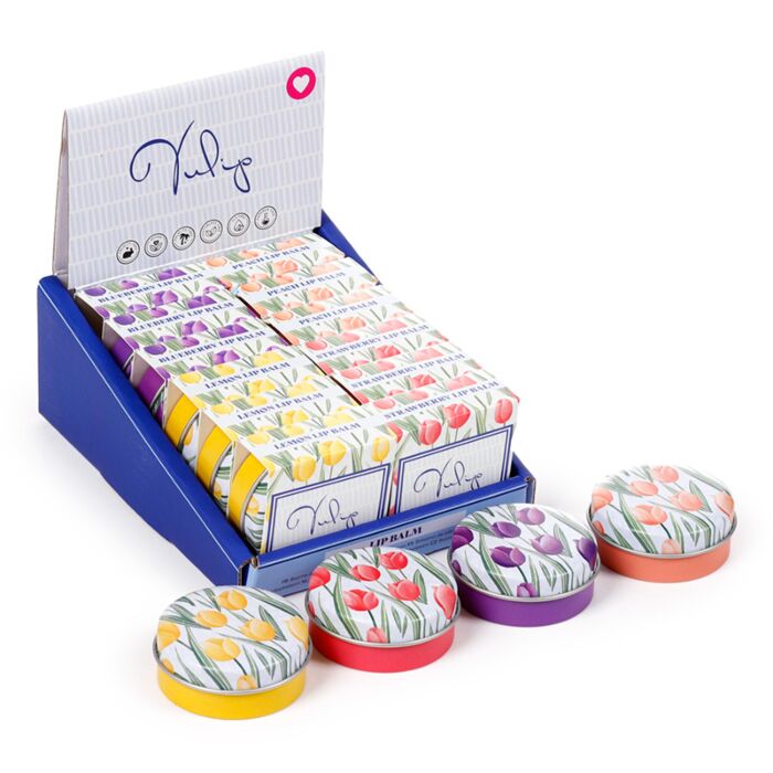 Tulips Tulpen Lippenbalsam in Metalldose