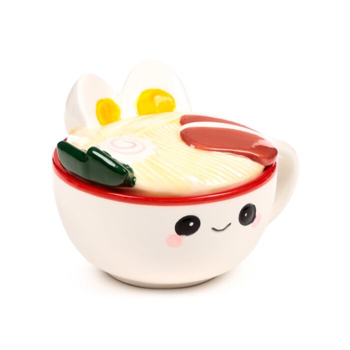 Foodiemals Nori the Ramen Nudelsuppe Keramikbecher mit Deckel