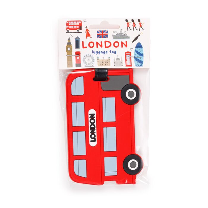 London Bus PVC Gepäckanhänger
