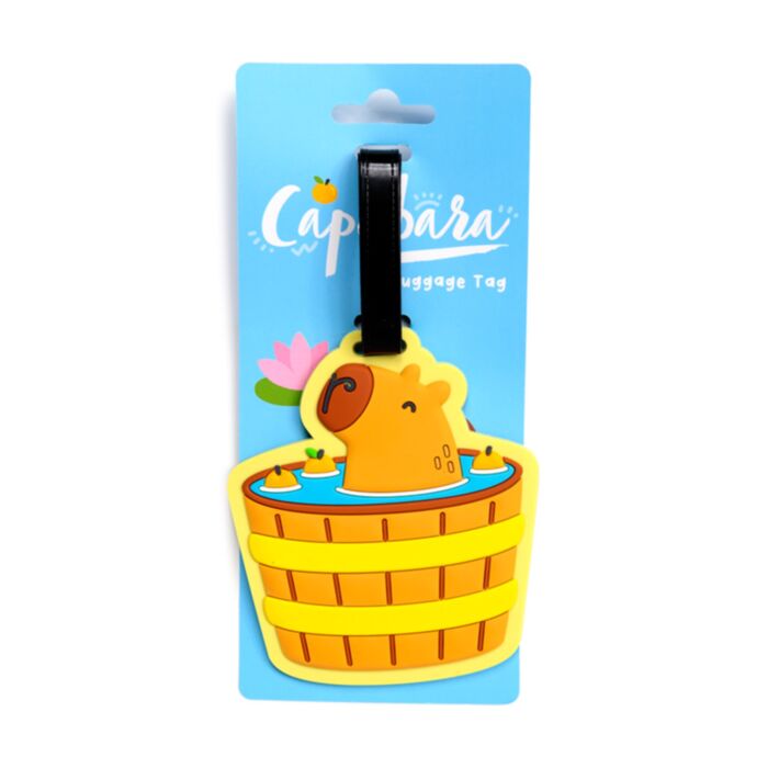 Capybara Wasserschwein PVC-Kofferanhänger