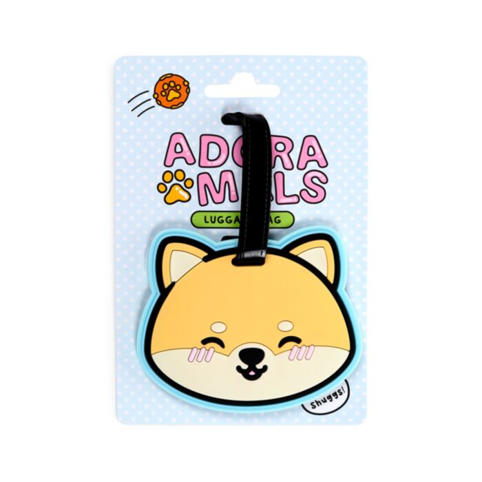 Adoramals Shuggs the Shiba Inu Hund PVC-Kofferanhänger