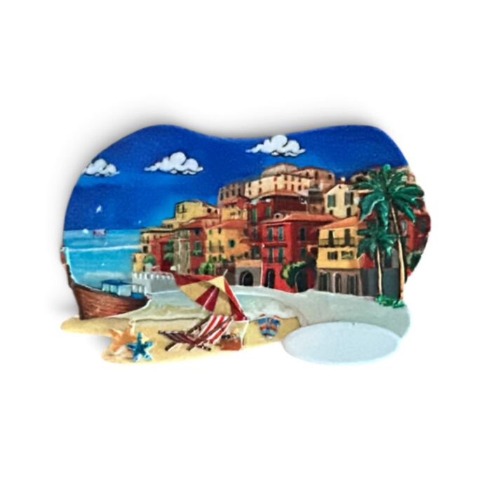 An der Küste Souvenir Magnet Riviera-Strandszene