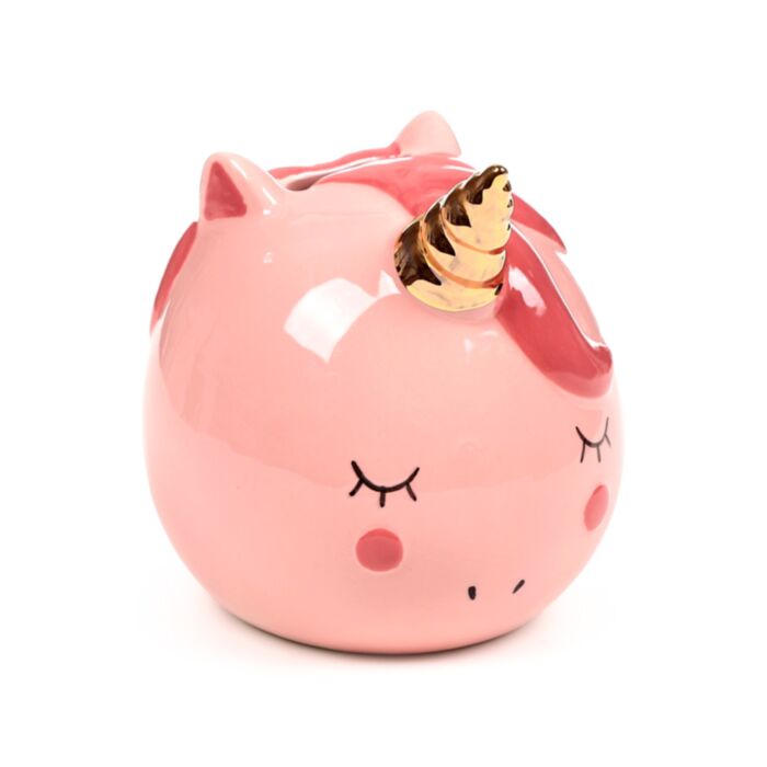 Enchanted Rainbows Unicorn Einhorn Rosa Keramik-Spardose