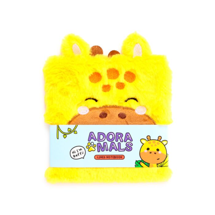Adoramals Raffi the Giraffe Plüsch-Notizbuch Liniert 80 Seiten