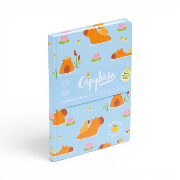 Capybara Wasserschwein Recyclingpapier A5 Duftendes Notizbuch