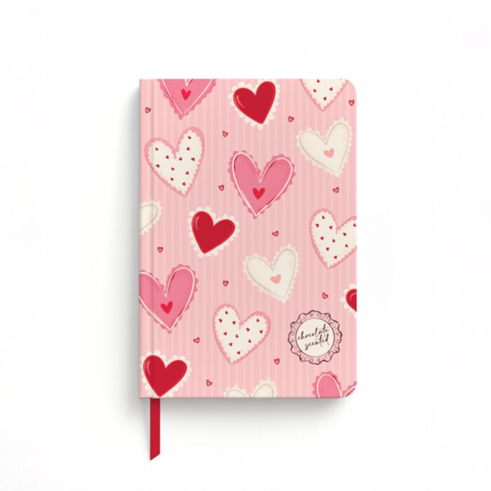 Amore Herz Recyclingpapier A5 Duftendes Notizbuch