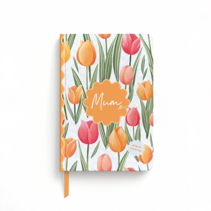 Tulip Muttertag Tulpen Recyclingpapier A5 Duftendes Notizbuch