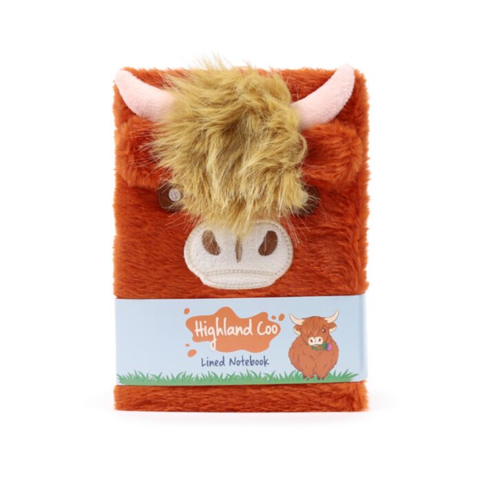 Highland Coo Kuh  Liniertes Notizbuch A5 80 Seiten