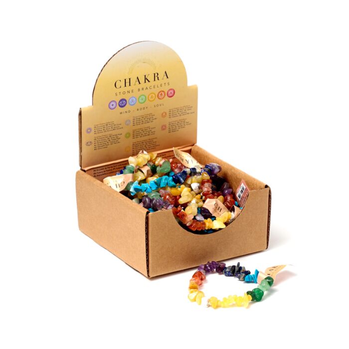 Mineralien Schmuck Chakra Edelstein-Armband