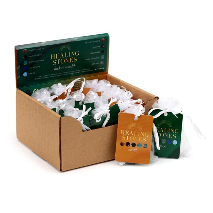 Mineralien Edelsteine Glück & Reichtum Heilsteine 5er-Set