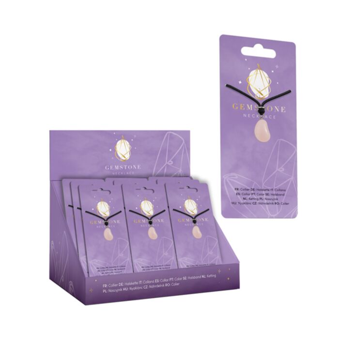 Mineralien Schmuck Halskette mit heilenden Edelstein-Anhänger 