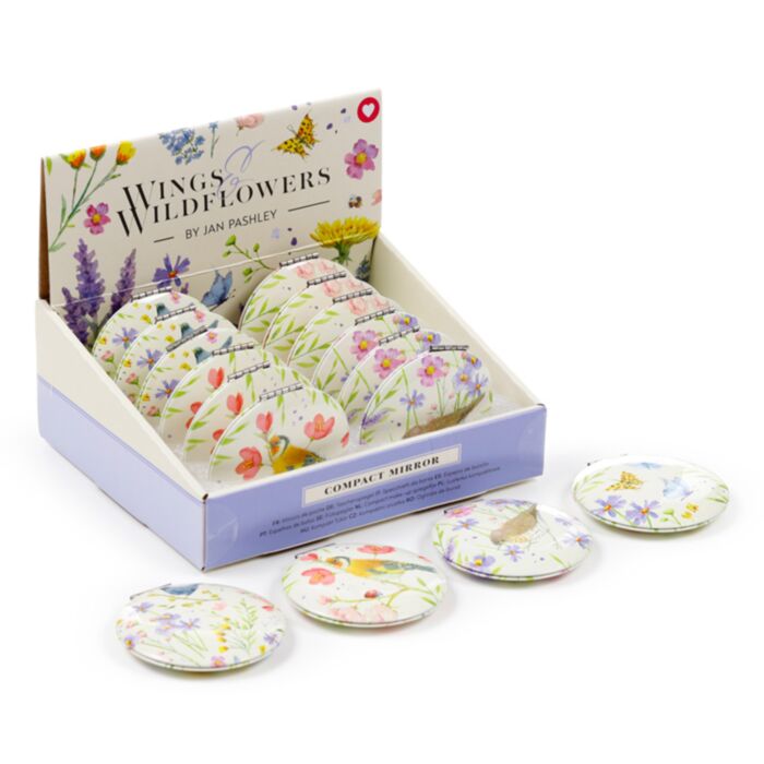 Jan Pashley Wings & Wildflowers Vögel & Wildblumen Taschenspiegel