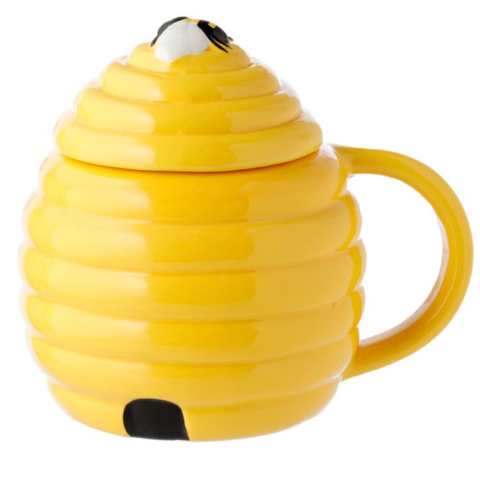 Bienenstock Keramikbecher