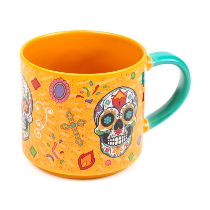 Day of the Dead Tag der Toten Großer Porzellanbecher