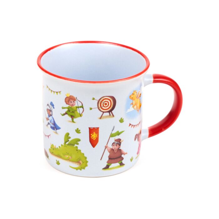 Knights & Dragons Ritter & Drachen Porzellanbecher