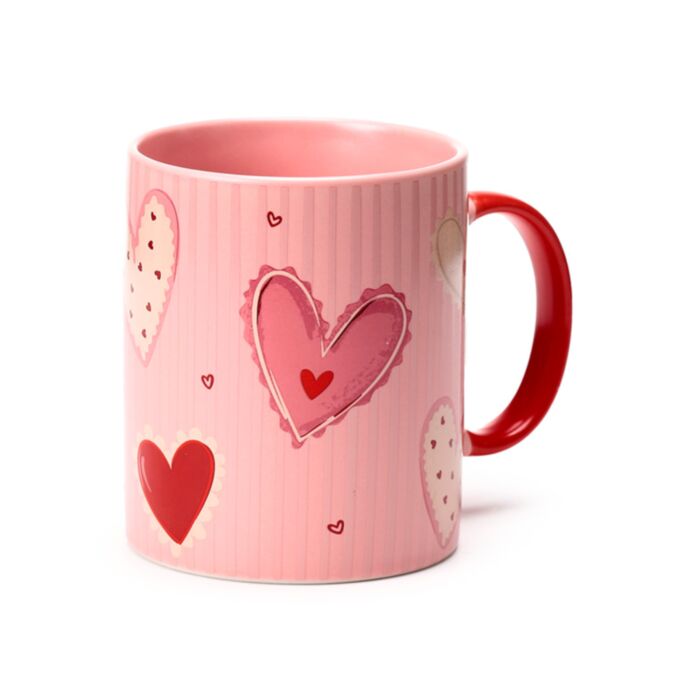 Amore Hearts Liebe Herzen Porzellanbecher