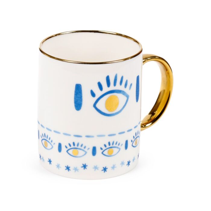 Böser Blick Tasse aus Porzellan 