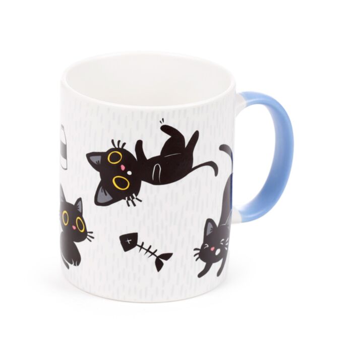 Lucky the Black Cat Katze Porzellanbecher