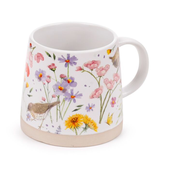 Jan Pashley Wings & Wildflowers Vögel & Wildblumen Konischer Steingutbecher