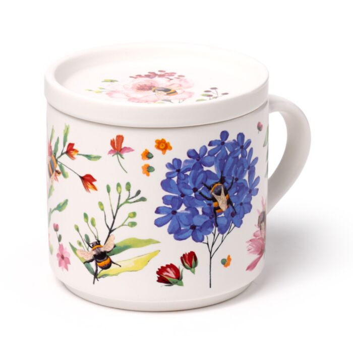 Nectar Meadows Biene Porzellanbecher & Untersetzer Set