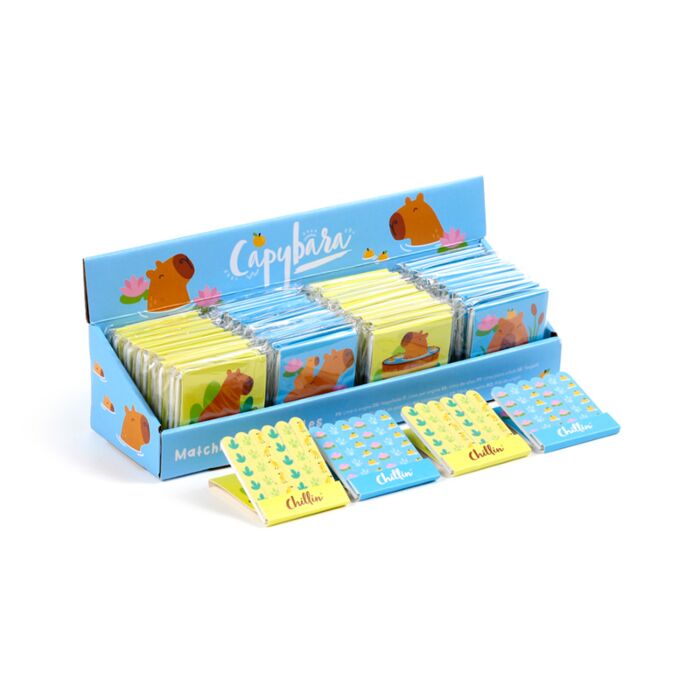 Capybara Wasserschwein Nagelfeilen-Set im Streichholzbriefchen