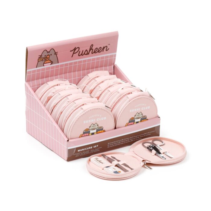 Pusheen the Cat Katze Sushi-Club Rundes 5-teiliges Maniküre-Etui