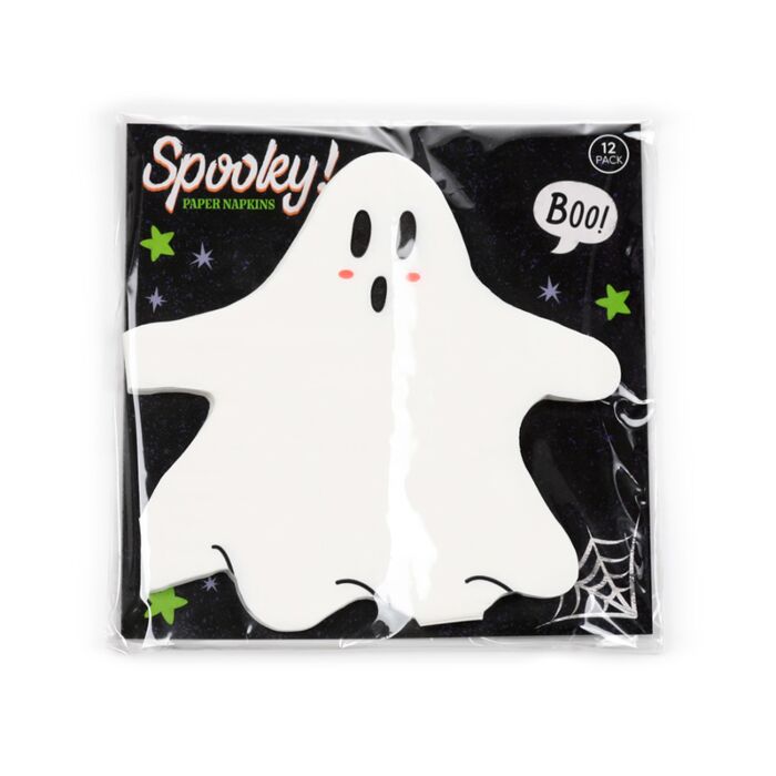 Halloween Geist Packung mit 12 3-lagigen Papierservietten