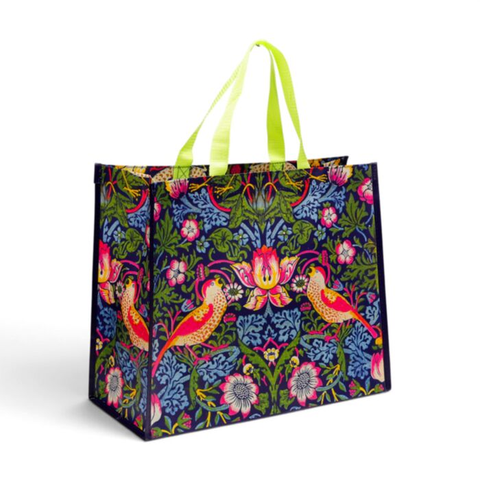 William Morris Strawberry Thief Wiederverwendbare Einkaufstasche