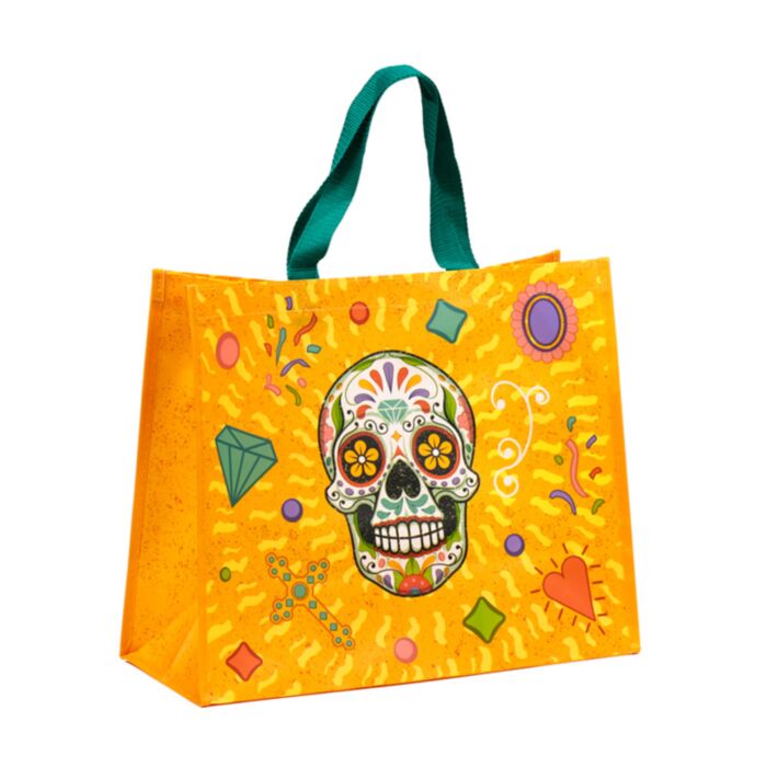 Day of the Dead Tag der Toten Wiederverwendbare Einkaufstasche