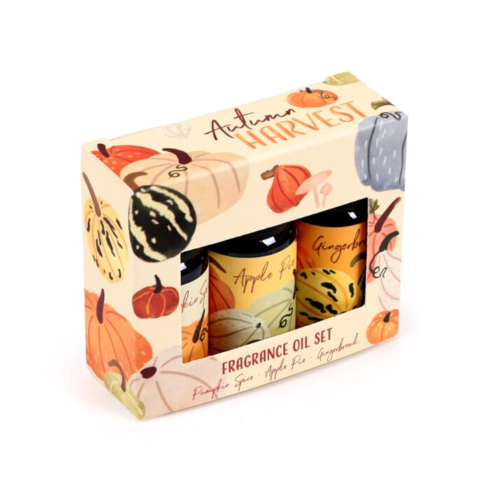 Autumn Harvest Herbst Kürbis Set mit 3 Duftölen