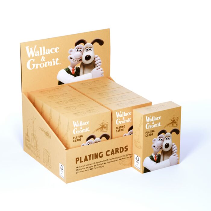 Wallace & Gromit und Feathers McGraw Standard-Spielkartendeck