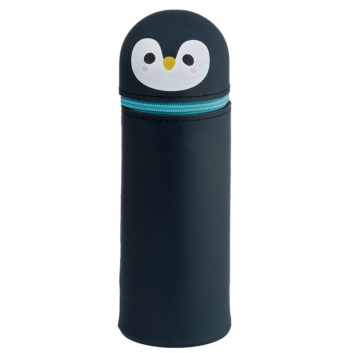 Adoramals Pinguin Aufrechte Silikon-Federmappe