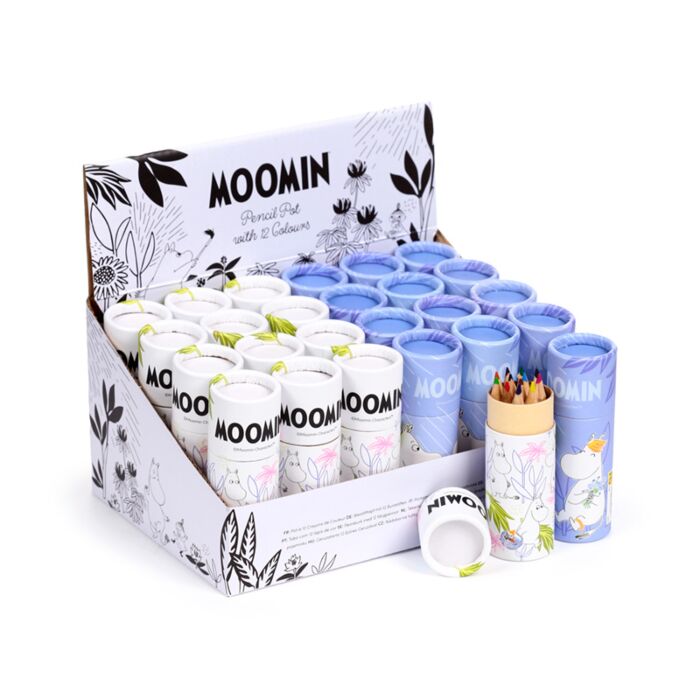 Moomin Mumin Stiftebox mit 12 Buntstiften