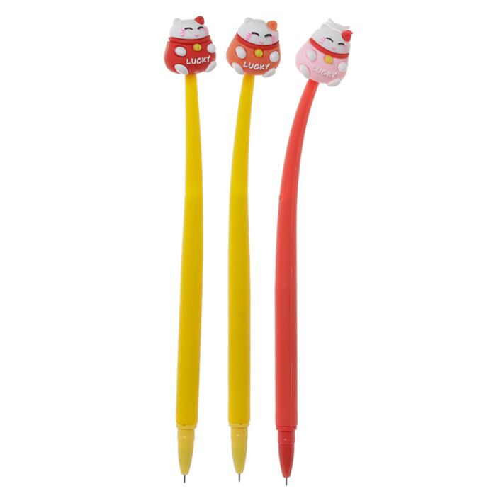 Maneki Neko Glückskatze Fineliner Kugelschreiber