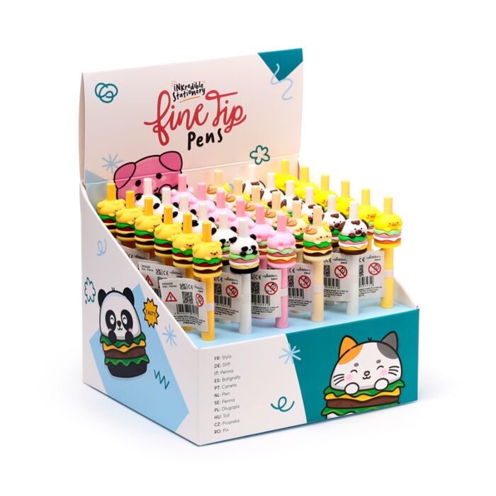 Foodiemals Hamburger Fineliner Kugelschreiber