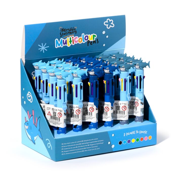 Hai Mehrfarbiger Kugelschreiber mit Topper (8 Farben)