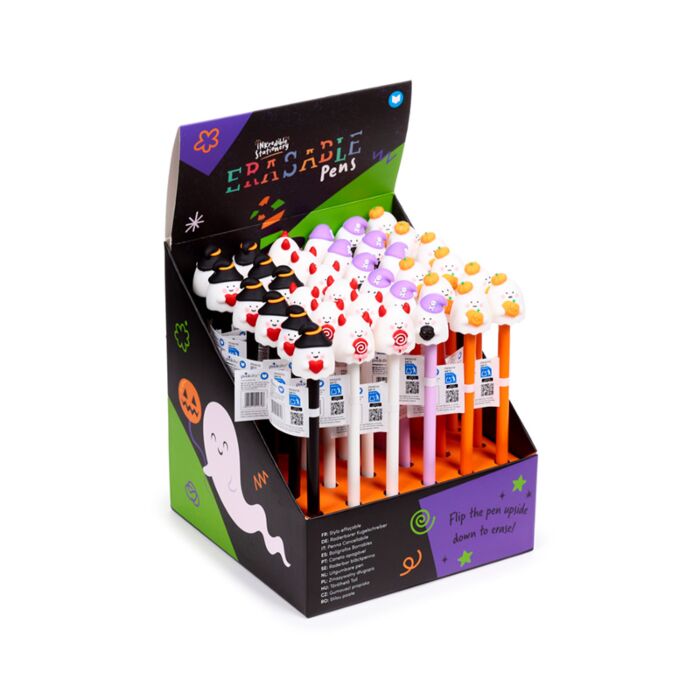 Inkredible Spooky Gespenst Geist Radierbarer Kugelschreiber mit PVC-Topper