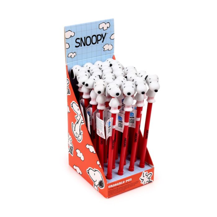 Inkredible Peanuts Snoopy Radierbarer Kugelschreiber mit Snoopy-Topper