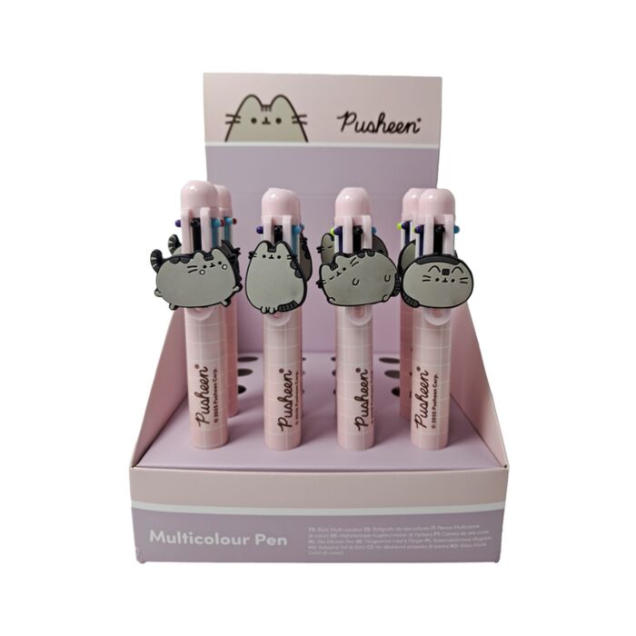 Pusheen the Cat Katze Mehrfarbiger Kugelschreiber (6 Farben)