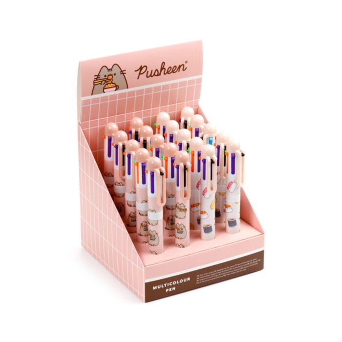 Pusheen the Cat Katze Sushi-Club Mehrfarbiger Kugelschreiber (6 Farben)