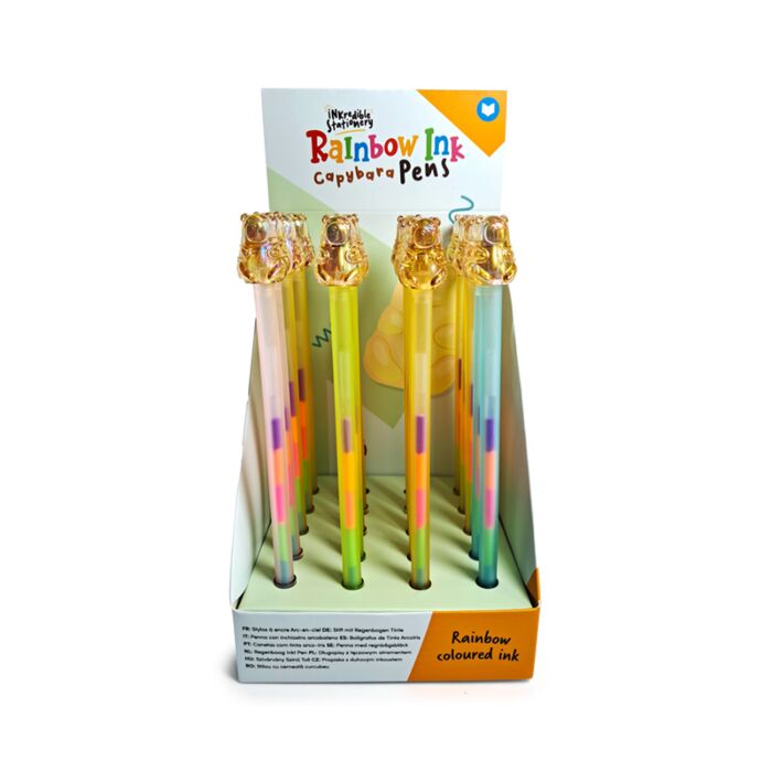 Capybara Wasserschwein Kugelschreiber mit Regenbogentinte