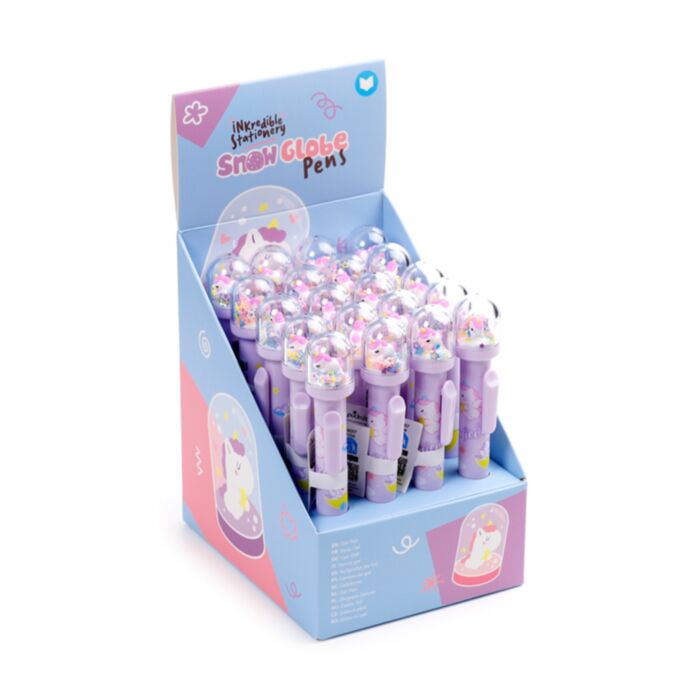 Unicorn Magic Einhorn Stift mit Schneekugel-Topper