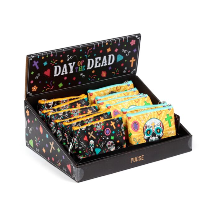 Day of the Dead Tag der Toten PVC Geldbörse